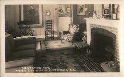 Family Living Room Peckett's on Sugar Hill Postcard