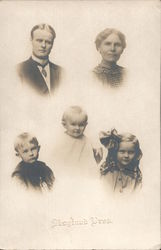 Family of 5 Postcard