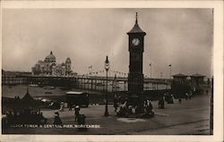 Clock Tower & Central Pier Postcard