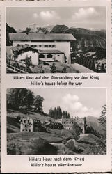 Hitler’s House Before and After the War Postcard