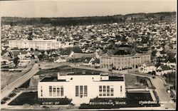 Aerial View of Town Postcard
