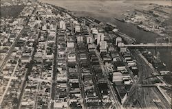 Aerial View of City Postcard