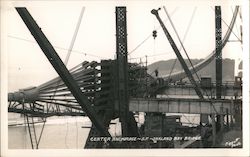 Center Anchorage on Oakland Bay Bridge Postcard