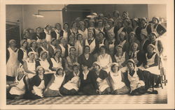 Large group of Nurses Postcard