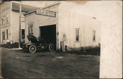 Ralph Henry Garage, H. F. Gerken & Son, Touring Car Postcard
