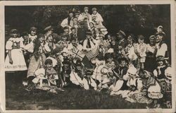 Large Group of Smiling Children Postcard