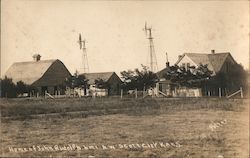 Home of John Rudolph, Six Miles Northwest of Scott City Kansas Potter Postcard Postcard Postcard