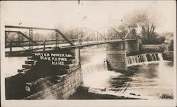 Water Power Dam Blue Rapids, KS Postcard Postcard Postcard