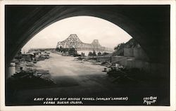 East End of Bay Bridge Tunnel (World's Largest) Yerba Buena Island Postcard