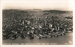 Looking Across Bay to Ocean San Francisco, CA Piggott Postcard Postcard Postcard