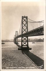 Oakland Bay Bridge San Francisco, CA Piggott Postcard Postcard Postcard
