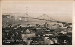 Oakland Bay Bridge San Francisco, CA Piggott Postcard Postcard Postcard