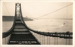 Road Bed of San Francisco-Oakland Bay Bridge California Piggott Postcard Postcard Postcard