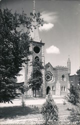 Exterior View of Our Lady of Perpetual Help Church Concordia, KS Postcard Postcard Postcard