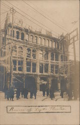 Ruins of Lyric Theater after Fire, 1907 Postcard