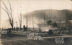 Fire at Knoxville, PA October 29, 1913 Postcard