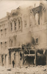 Rixford Mfg. Co Building after Fire Postcard