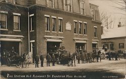 Fire Station No.1 Pleasant Street, 1907 Brockton, MA Postcard Postcard Postcard