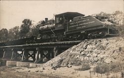 The L.E. Myers Co. General Contractors Train Postcard