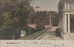 The Little Station - Trolley Train Depot Postcard
