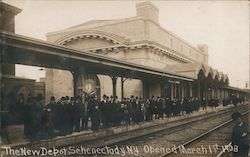 New Depot, opened March 1, 1908 Postcard