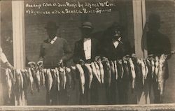July 4 1909 One Day's Catch, Seneca River Spinner. Postcard