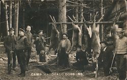 Deer Hunters, Camp Watokalo Dobsons Postcard