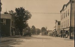 Main Street Delevan, NY Postcard Postcard Postcard