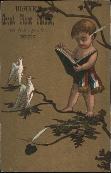 Blake's Great Piano Palace Boston Massachusetts Trade Cards