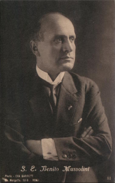 S. E. Benito Mussolini Political