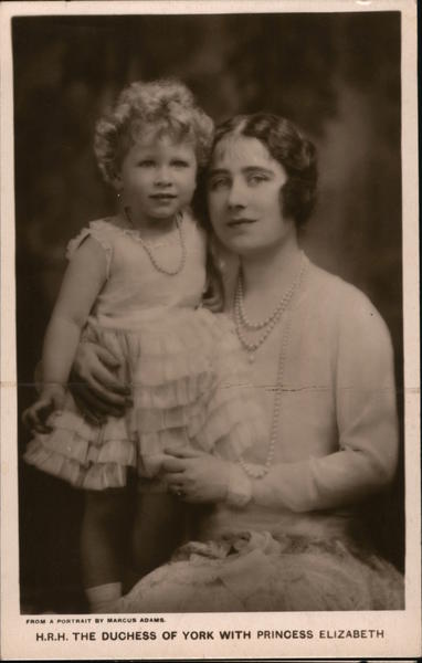 The Duchess of York with Princess Elizabeth Royalty