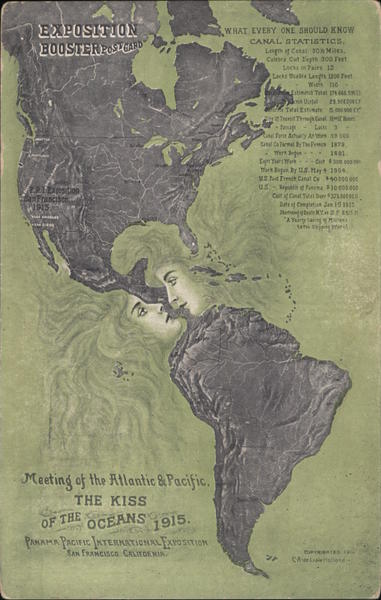 Meeting of The Atlantic & Pacific - The Kiss of the Oceans 1915