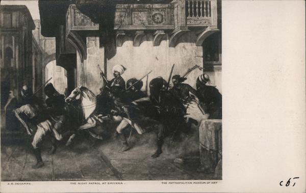 Military Calvarly Fighting in the Streets Art