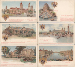 Set of 6: 1904 Exposition Postcards Postcard