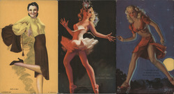 Lot of 3: Mutoscope Pinup Cards Arcade Card