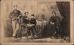 Abraham Lincoln and Family Trade Card