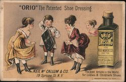 Orio - The Patented Shoe Dressing Trade Card