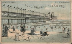 Long Branch Ocean Pier Trade Card