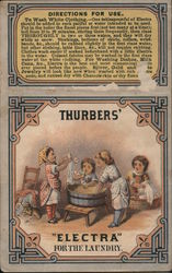 Directions For Use - Thurbers' Electra For the Laundry Trade Card