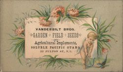 Vanderbilt Brothers Garden Field Seeds Trade Card