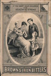 Brown's Iron Bitters Advertisement Trade Card