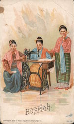 The Singer Manufacturing Co. - Burmah Trade Card