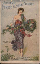 Austen's Forest Flower Cologne Trade Card