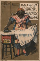 Higgins German Laundry Soap - Mammy Type Ironing Trade Card