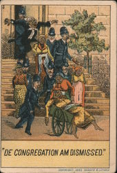 Crowd - De Congregation Am Dismissed Trade Card