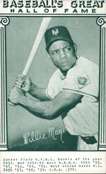 Willie Mays Arcade Card