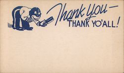 Thank You, Thank Yo'all! Postcard