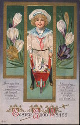 Easter Good Wishes Now May This Easter Mean For You a Time of Peace and Rest A Time When Joy Shall Have His Due Postcard