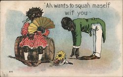 Ah Wants To Squash Maself Wif You Blacks Postcard Postcard Postcard