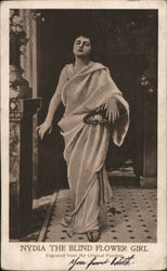 Nydia The Blind Flower Girl Postcard
